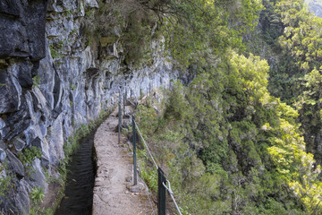 Levada-Wanderung auf Madeira, Portugal