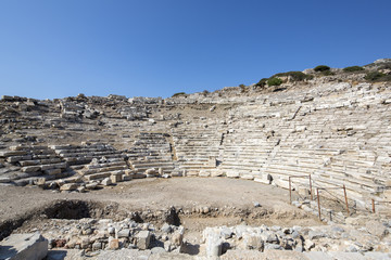 Fototapeta na wymiar Amphitheate of Knidos; Datca, Mugla, Turkey