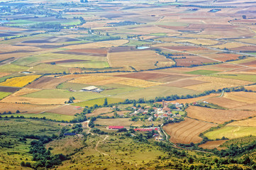 small village on Alava fields