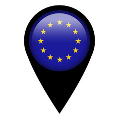 Flag pin illustration - EU