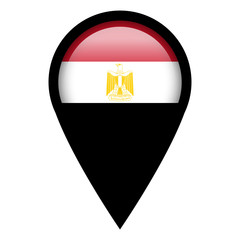 Obraz premium Flag pin illustration - Egypt