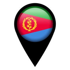 Flag pin illustration - Eritrea