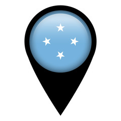 Flag pin illustration - Micronesia