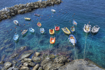 Riomaggiore's boats
