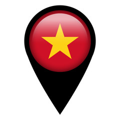 Flag pin illustration - Vietnam