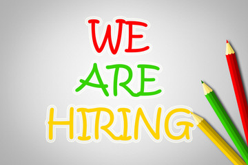 We Are Hiring Concept