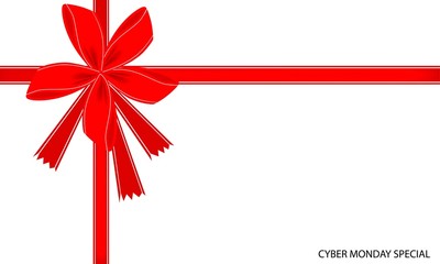 Cyber Monday Special Card with Red Ribbon