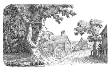 Village illustration