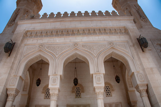 Detail of Facade of Aldahaar Mosque