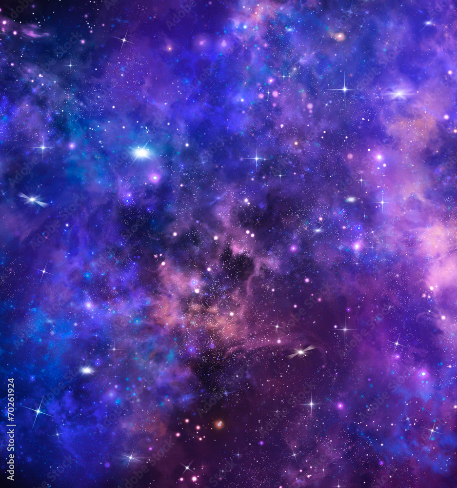 Canvas Prints starry sky in the open space