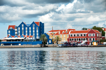 Naklejka premium View of Otrobanda district in Willemstad, Curacao
