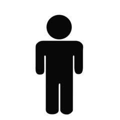 黒色の人のイラスト