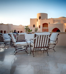 Outdoor Patio Lounge at Hurghada, Egypt