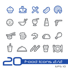 Food Icons - Set 1 of 2 // Line Series