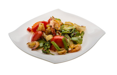 Seafood with vegetables