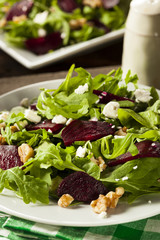 Raw Green Beet and Arugula Salad