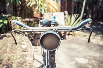 vintage bicycle and color vintage filter