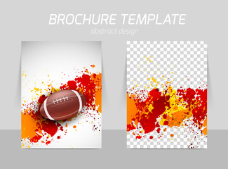 Flyer template back and front design
