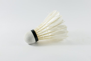 Fototapeta na wymiar white shuttlecocks, Badminton