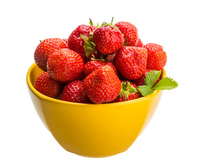 Strawberry in the bowl