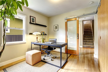 Simple yet practical office room interior