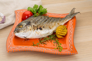 Grilled dorado