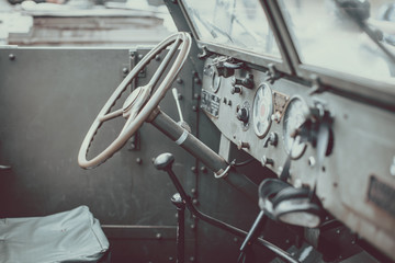 Details of ancient army Jeep