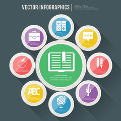 Vector abstract infographic flat design