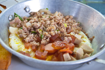 Thail breakfast, Egg pan