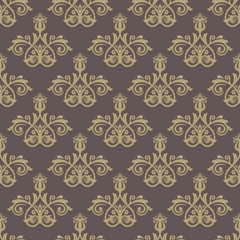 Damask Seamless Vector Pattern. Orient Background