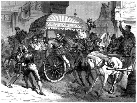 Assassination : French King Henri IV - yea r1610