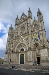 Fototapeta na wymiar Orvieto Cathedral, Umbria, Italy.