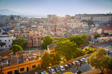 Naklejka premium Panorama view of Cagliari, Sardinia, Italy, Europe