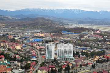Fototapeta na wymiar Sochi cityscape