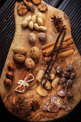 Christmas spices and baking ingredients