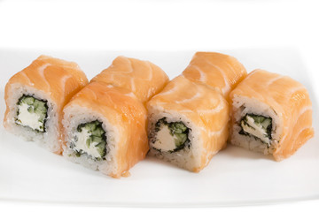 delicious seafood sushi at a Japanese restaurant