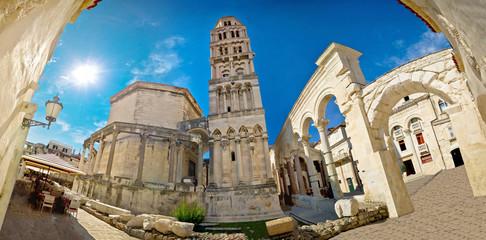 Naklejka premium Ancien old Roman square in Split