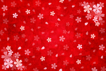 桜　和紙　背景