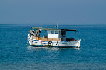 Fototapeta premium Traditional fishing boat in Greece