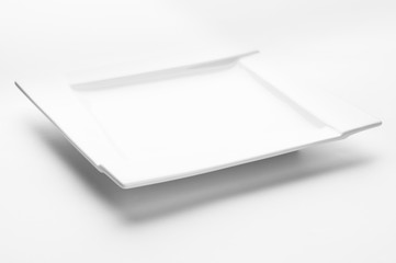 Empty white plate