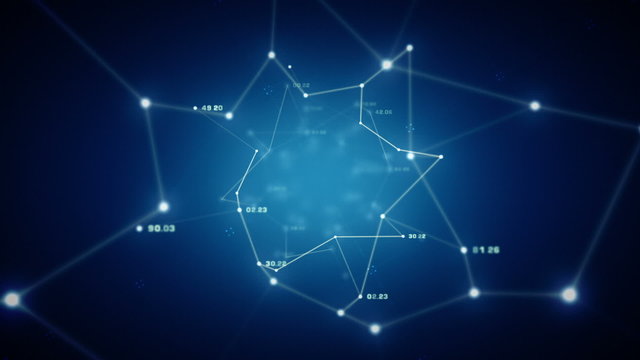 Networks Of Data Blue