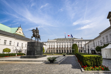 Fototapeta premium Presidential Palace in Warsaw, Poland, Palac Prezydencki