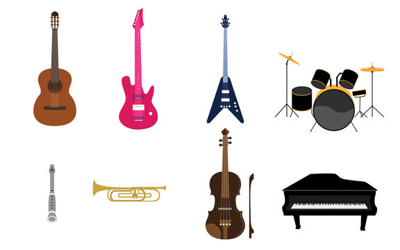 Set of Music Instruments List