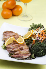 Roast Duck Breast with Orange sauce
