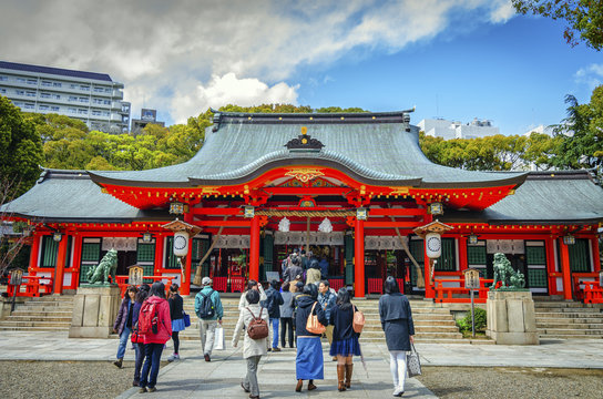 tsuta shrine , one of the oldest shrine in Japan. 