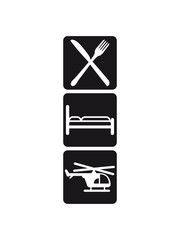 Essen Schlafen Heli Fliegen Leben Logo © Style-o-Mat-Design