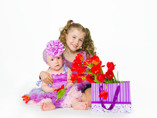 Girls and gift