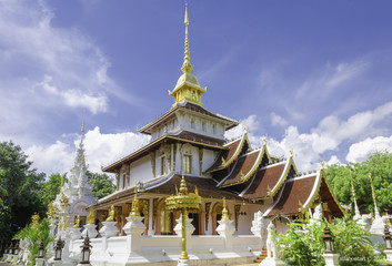 Temple with old North architecture, Chiangmai, Thailand
