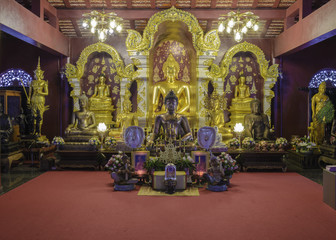 Temple with old North architecture, Chiangmai, Thailand