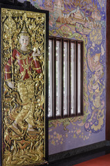 Temple with old North architecture, Chiangmai, Thailand